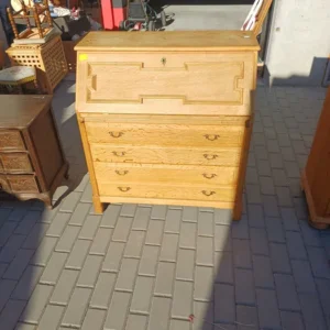 Komoda sekretarzyk dębowy