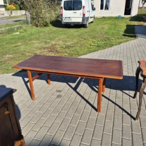 Duża lawa tekowa lata 70