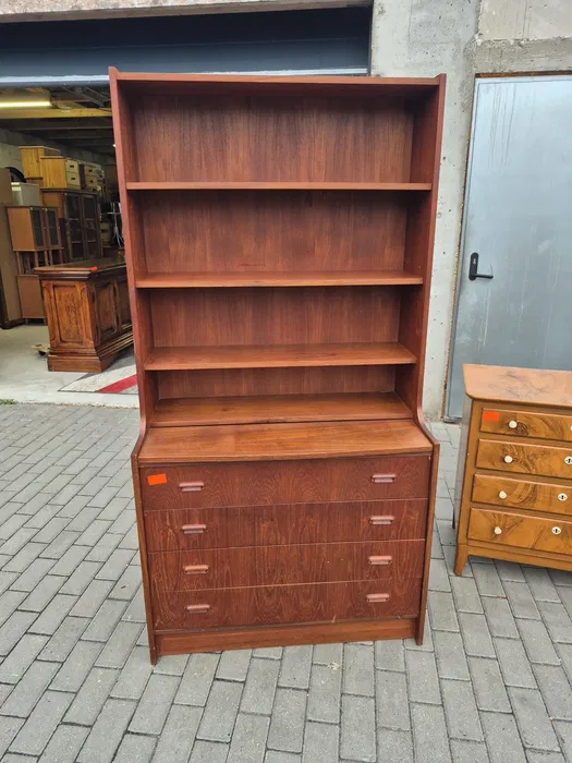 Komoda tekowa regal lata 60-70