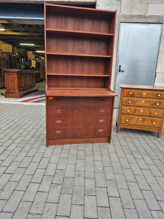 Komoda tekowa regal lata 60-70 - obrazek 4