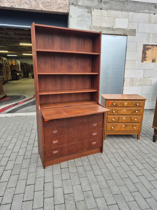 Komoda tekowa regal lata 60-70 - obrazek 5